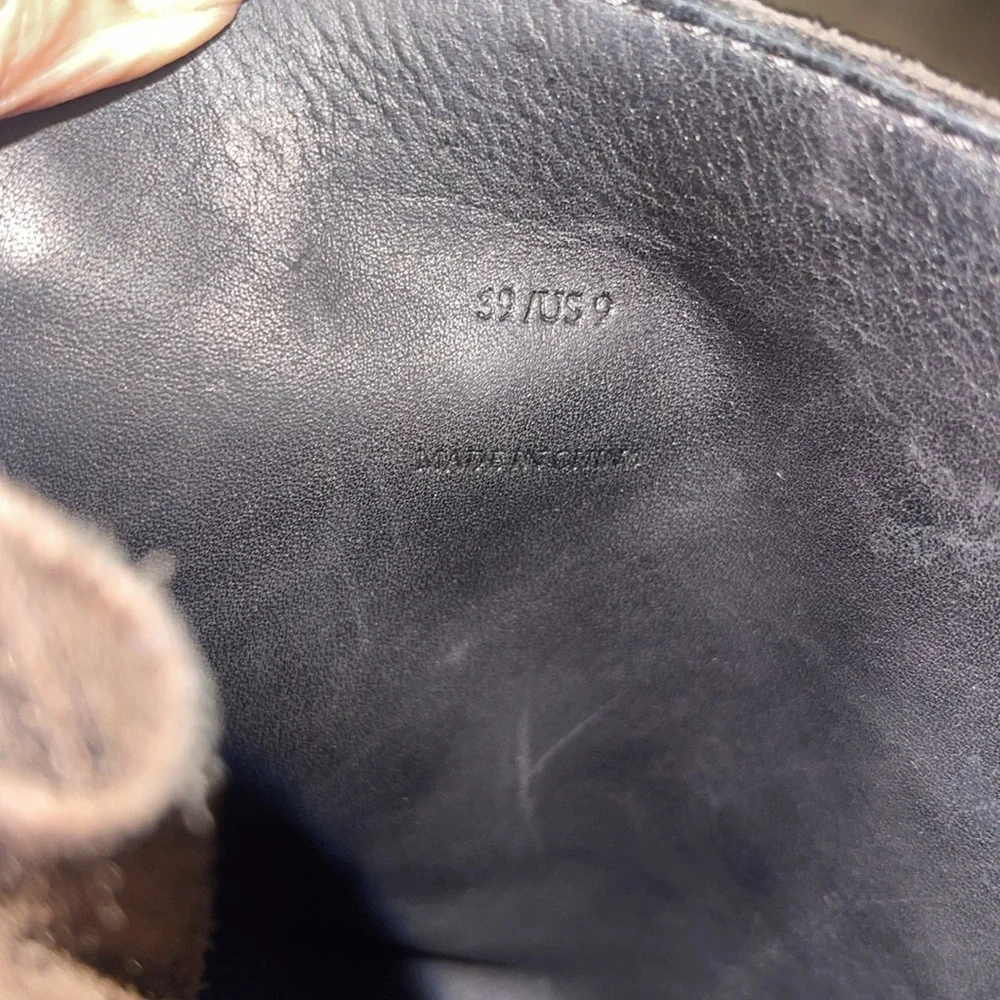 rag & bone waxed calfskin moto boots size 9 39 - Picture 10 of 11